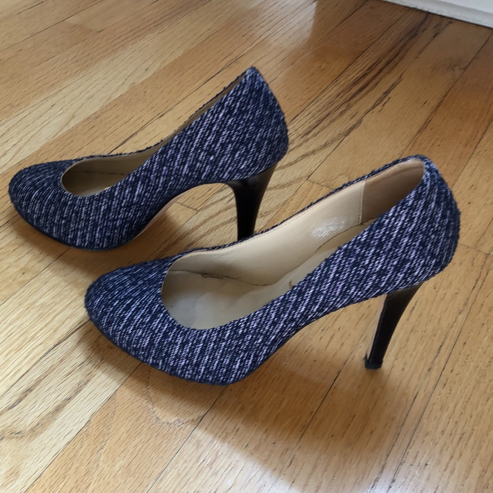 Butter blue tweed high heels - Picture 6 of 6